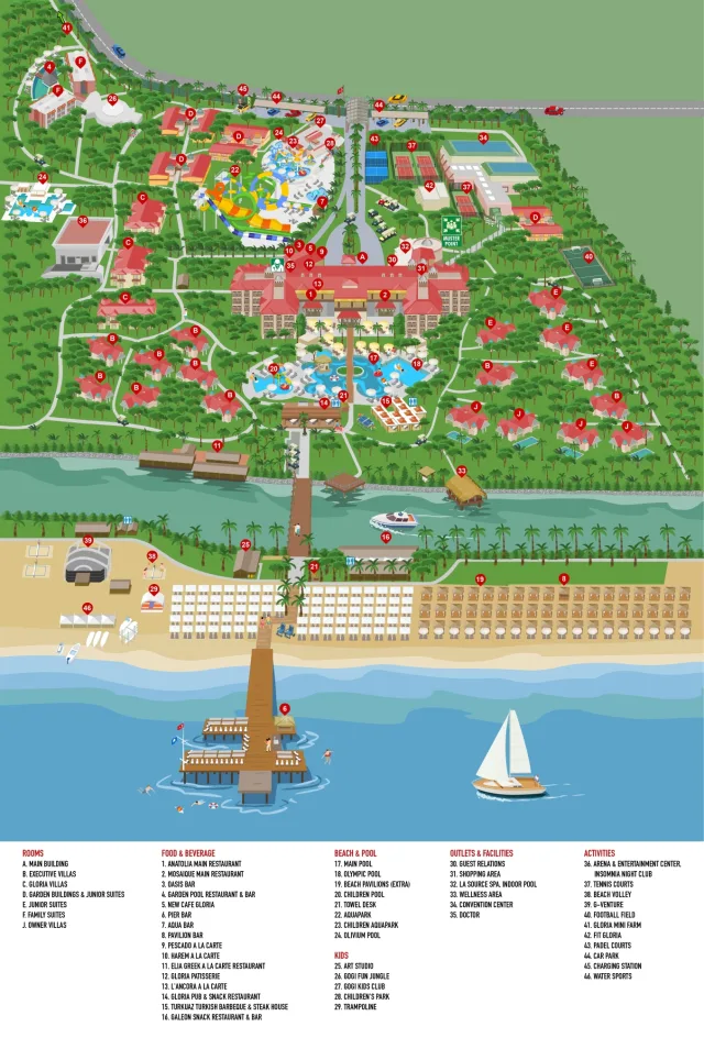 Gloria Golf Resort Map page 0001